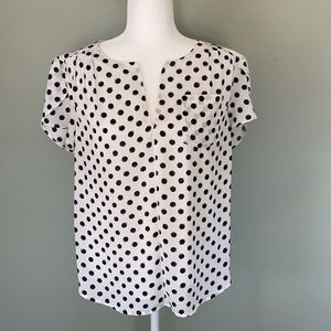 Black and white 41Hawthorn short sleeve blouse